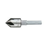 GENERAL 195-3/4 Rose Pattern Countersink, 3/4 in Dia Body, 1/4 in Dia Shank, 5 Flutes, HSS