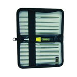 GENERAL 707475 700 RH Swiss Pattern Needle File Set, 12 Pieces, #2 Single Cut