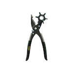 GENERAL 72 Revolving Punch Plier, 5/64 in, 3/32 in, 7/64 in, 1/8 in, 5/32 in, 3/16 in, 8-1/2 in OAL, Steel