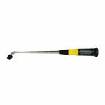 GENERAL 759398 Telescopic Magnetic Pickup, 27 in L Extended, 10 lb Pull, Straight Versa-Grip Handle, Stainless Steel/Plastic