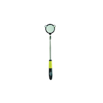 GENERAL 80557 LED Lighted Telescoping Inspection Mirror, 1-7/8 in Mirror, Round Shape, 12 to 33 in L, Non-Slip/Cushion Grip Handle