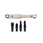GENERAL 807SX Ratcheting Offset Screwdriver Set, Steel Handle