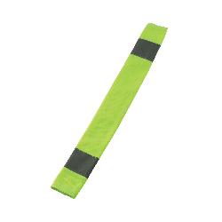 GloWear 29043 8004 Seat Belt Cover, For Use With Standard Width Seat Belt Harness, Hook and Loop Closure, One Size Fits All, Polyester Coated, Hi-Viz Lime