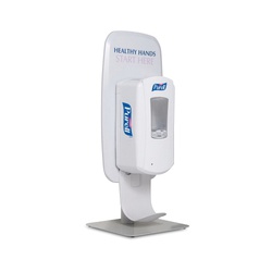 GOJO 2426-DS Table Top Dispenser Stand, For Use With Purell LTX/TFX Hand Sanitizer Dispenser, Gray
