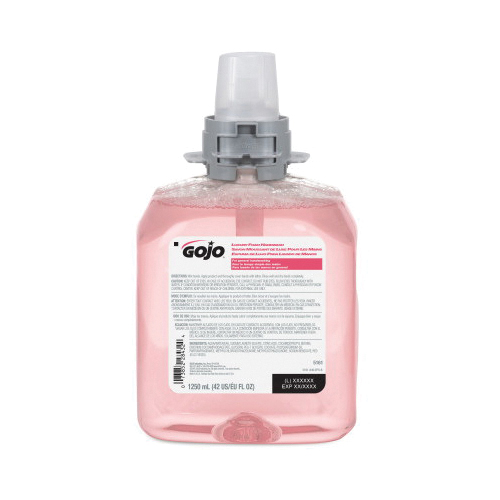 GOJO 5161-04 Luxury Hand Wash, 1250 mL Nominal, Refill Package, Foam Form, Cranberry Odor/Scent, Clear/Light Pink