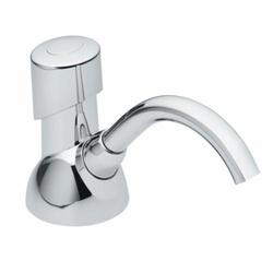 GOJO 8500-01 CX Push Style Counter Mount Dispenser, Polished Chrome, 1500/2300 mL Capacity, Counter Mount, Stainless Steel