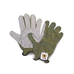 Honeywell KV18-55 Top Dog Men's Standard Weight Cut Resistant Gloves, L, Premium Split Leather Coating, Kevlar/Stainless Steel, Knit Wrist Cuff, Resists: Abrasion, Cut, Puncture and Tear, ANSI Cut-Resistance Level: A4, Paired Hand