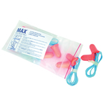 Howard Leight by Honeywell MAX-5-30 Max Earplugs, 33 dB Noise Reduction, Bell/Contoured Shape, ANSI S3.19-1974, Disposable, Corded Design