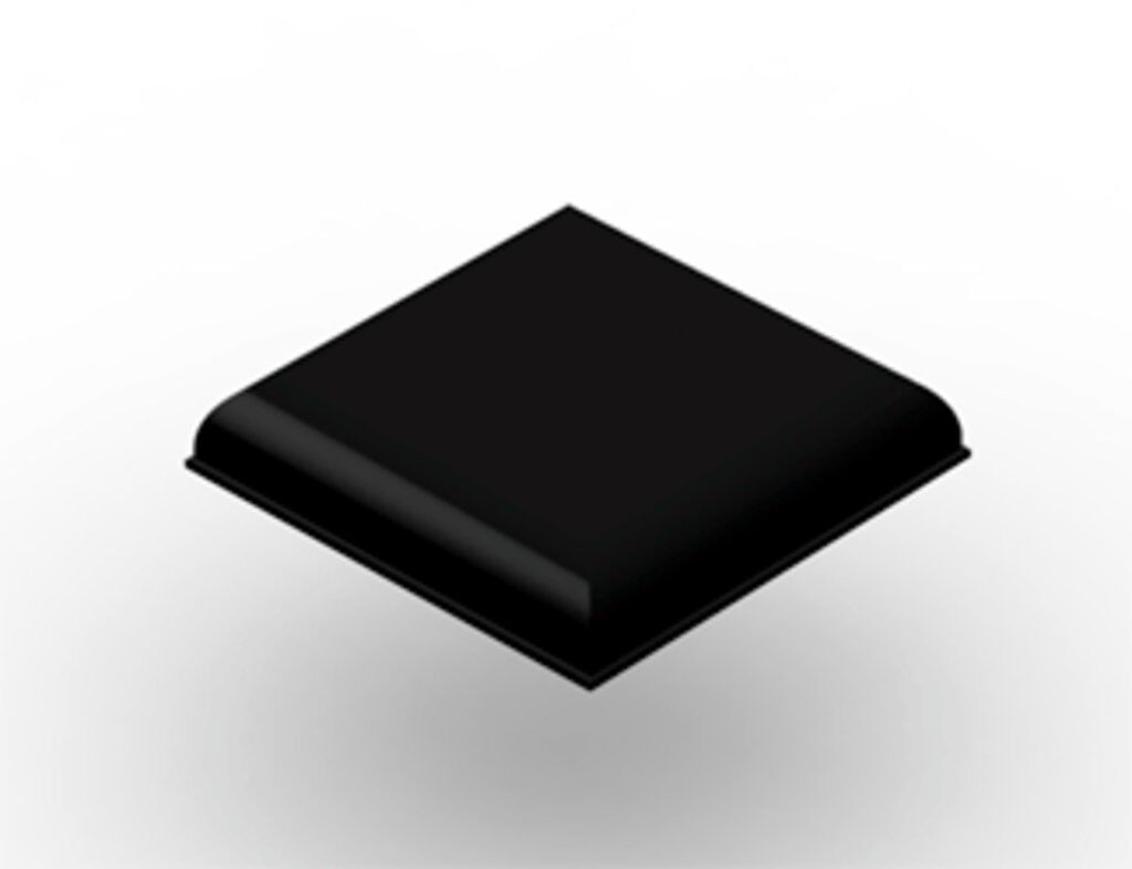 Bumpon Bumpon SJ5705 Self-Adhesive Protective Bumper, Square Tapered with Flat Top Shape, Black, Polyurethane Foam/Rubber, 32.4 mm L x 1-11/40 in W