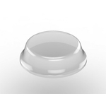 Bumpon Bumpon SJ5312 Self-Adhesive Protective Bumper, Cylindrical Flat Top Shape, Clear, Polyurethane Foam/Rubber, 1/2 in W
