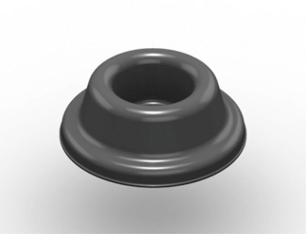 Bumpon Bumpon SJ5532 Self-Adhesive Protective Bumper, Cylindrical Concave Top Shape, Gray, Polyurethane Foam/Rubber, 1.88 in W