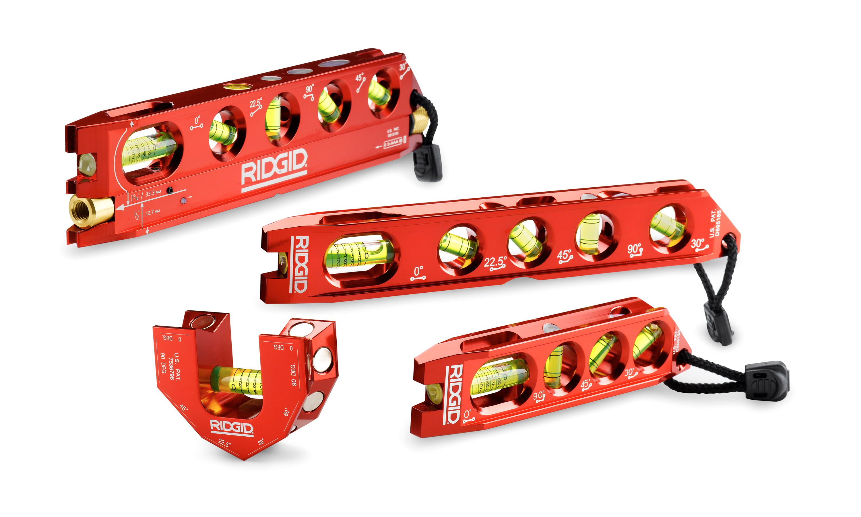 RIDGID 87107 724 Top-Read Magnetic Level, 24 in L, 3 Vials, Aluminum