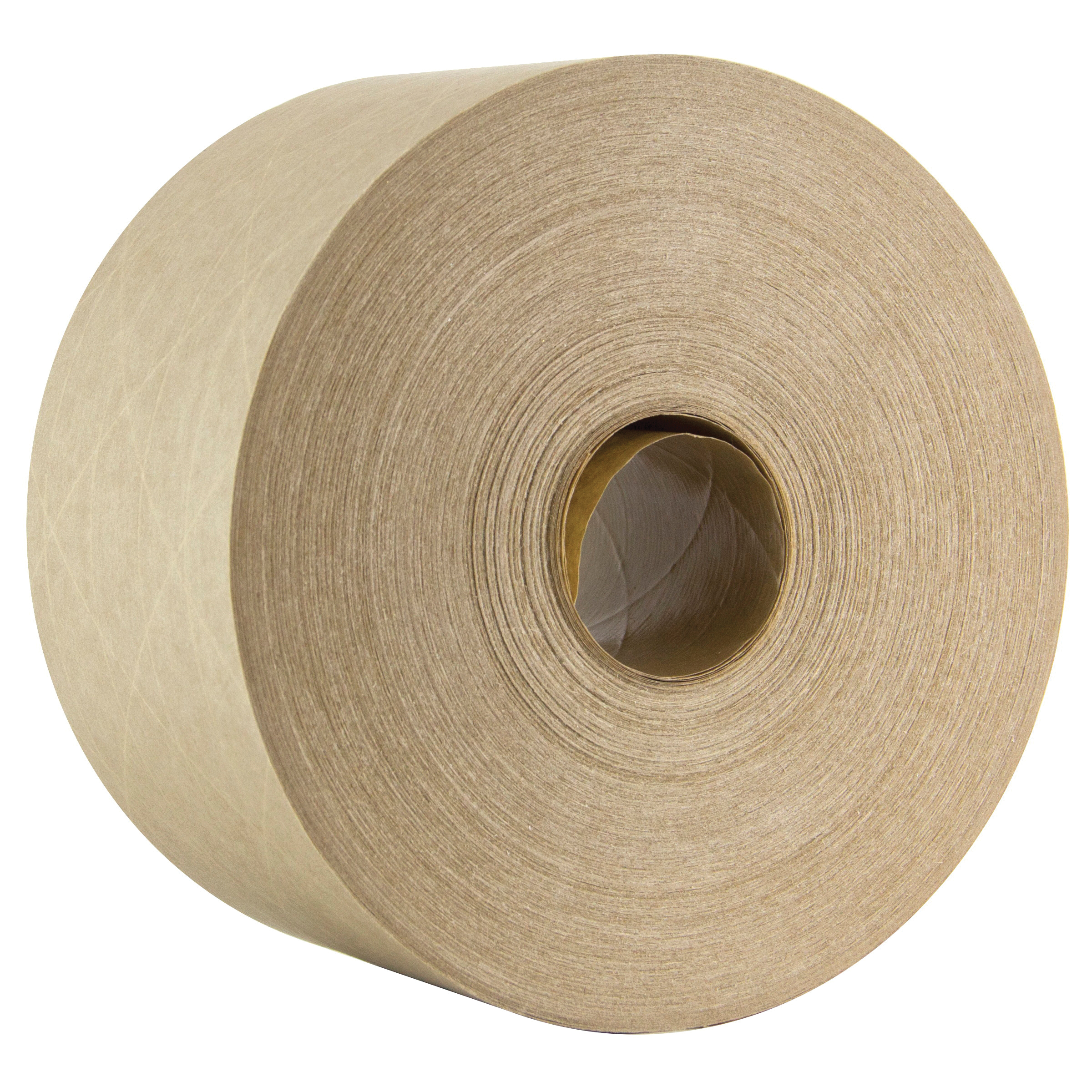 ipg K73041 Legend Light Duty Reinforced Water Activated Tape, 137 m L x 76 mm W, 5.7 mil THK, High Melt Index Polypropylene Based Co-Polymer/Chemically Grafted Starch Based Copolymer Adhesive, Natural Kraft Paper Backing, Natural