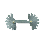 Irwin Hanson 11018ZR Standard Screw Pitch Gauge, 0.3 to 4 TPI Measuring, 18 Leaves, Steel