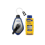 Irwin Strait-Line 1932890 Mach6 Combination Chalk Reel and Chalk, 100 ft L Line, Wide Door, Robust Steel Handle