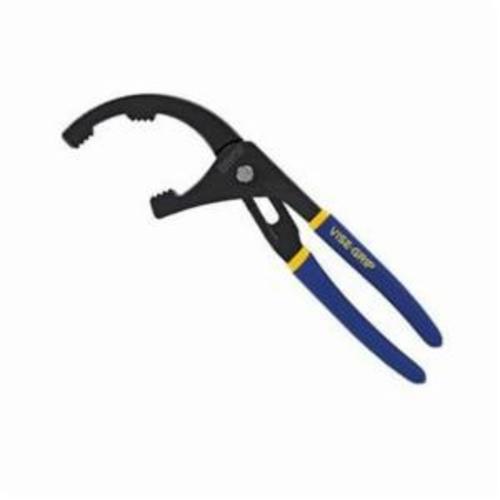 Irwin Vise-Grip 1773631 Oil Filter/PVC Pipe Plier, 1-3/4 in Pipe, 9 in OAL, Vinyl Handle, Blue/Yellow