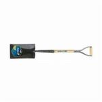 Jackson Pony 1230200 J-450 Garden Spade Shovel, 12 in L x 7-1/2 in W, Forged Steel Blade, 27 in Handle Length, White Ash Handle