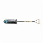 Jackson Pony 1231100 J-450 Drain Spade Shovel, 16 in L x 5-1/2 in W, Forged Steel Blade, 27 in Handle Length, White Ash Handle
