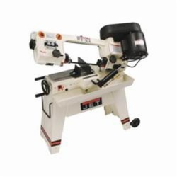 JET 414461 Horizontal Gear Head Band Saw, 4-1/2 in Round, 4-1/2 x 5 in Rectangle 45 deg Capacity, 5 in Round, 7-1/2 x 5 in Rectangle 90 deg Capacity, 1/2 hp, 115 VAC, 9/4.5 A, 85/125/200 sfpm Speed