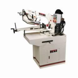 JET 414467 Horizontal Zip Miter Band Saw, 6-1/4 in Round, 6-1/4 x 7-1/4 in Rectangle 45 deg Capacity, 8-3/4 in Round, 8-3/4 x 7 in Rectangle 90 deg Capacity, 1-1/2 hp, 230 VAC, 157/314 sfpm Speed