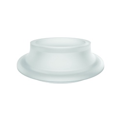 Justrite 12884 Carboy Cap Adapter Insert, 4.7 in Dia x 83 to 120 mm Mouth, Polypropylene, White