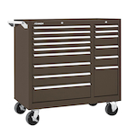 Kennedy 315XB K1800 Industrial Double Bank Roller Cabinet, 33-1/8 in H x 39-3/8 in W x 18 in D, 18 ga THK