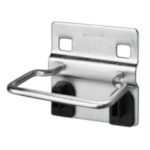 Kennedy 99832 Toolboard Plier Hook, Bright Zinc, For Use With VTC Series Toolboards, 40 lb Capacity, 2-1/8 in W Inside, 3/8 in Hole, 1-1/2 in Hole Spacing, Steel, Silver