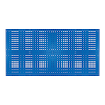 Kennedy 50004BL VTC 4-Panel Toolboard Set With 60-Piece Toolholder Hook Set, 36 in H x 18 in W x 20 ga THK, Classic Blue