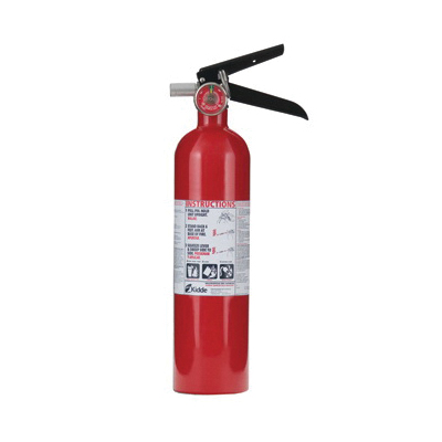 Kidde 466227 Multi-Purpose Rechargeable Fire Extinguisher With Wall Hook, Dry Chemical Extinguisher, Class: A/B/C, UL Rating: 1-A:10-B:C, Extinguishing Agent: Monoammonium Phosphate