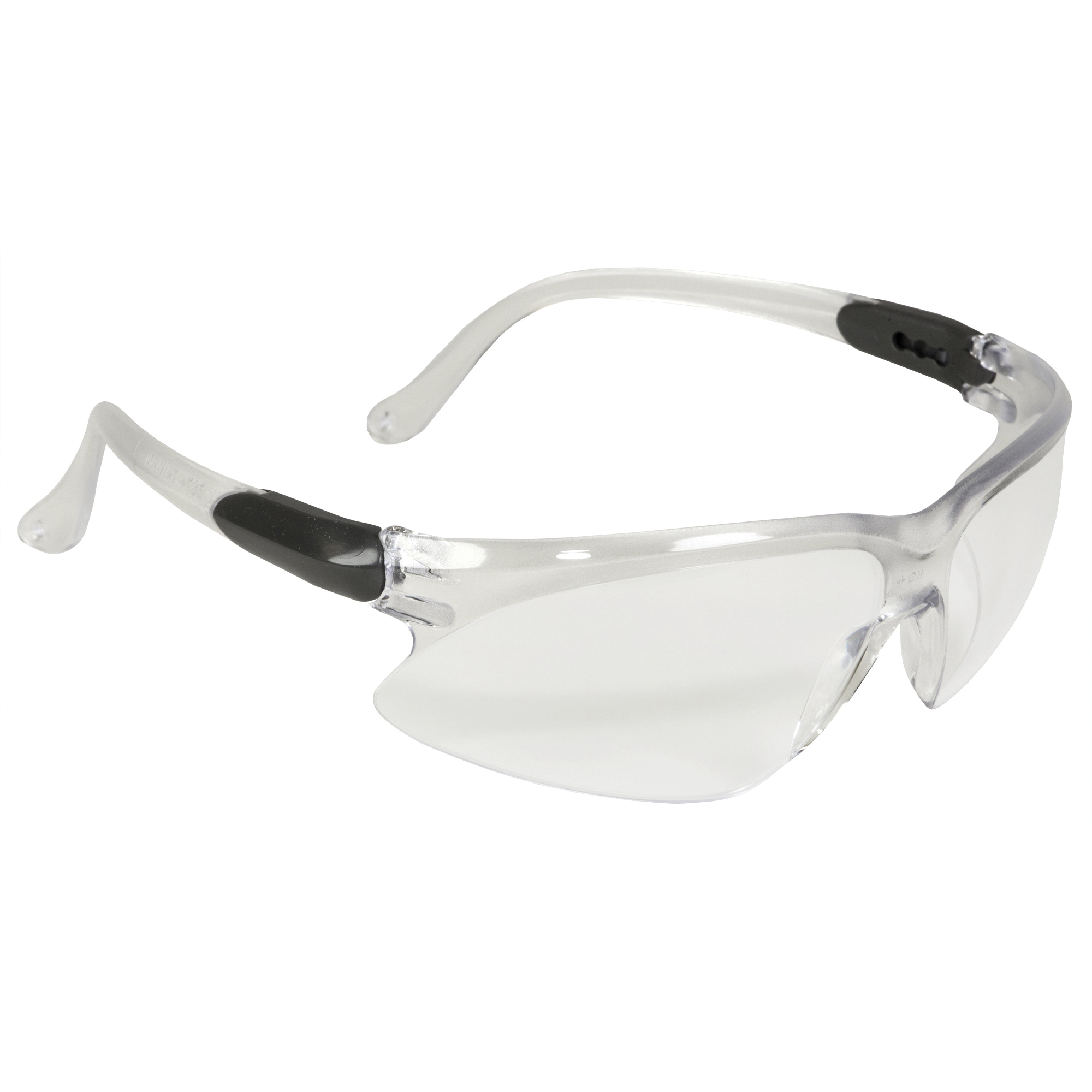 KleenGuard 14470 V20 Visio Lightweight Safety Glasses, Hard Coated, Clear Lens, Silver, Polycarbonate Frame, Polycarbonate Lens, ANSI Z87.1+2010, CSA Z94.3-2007