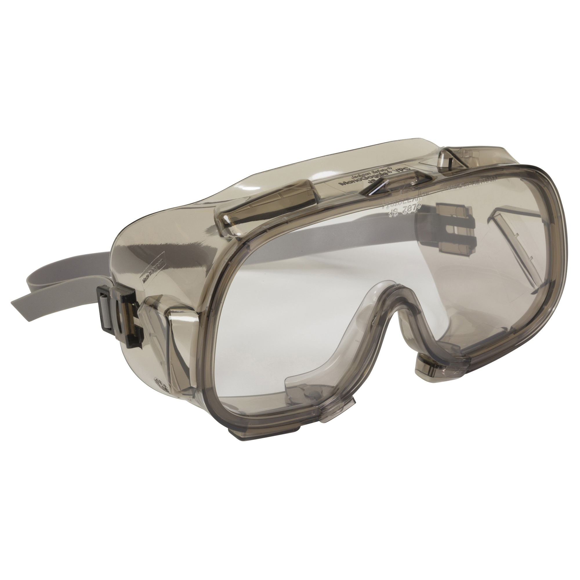 KleenGuard 16361 V80 Monogoggle* VPC Indirect Vent Standard Safety Goggles, Anti-Fog/Anti-Scratch/Impact-Resistant Clear Polycarbonate Lens, 99.9 % UV Protection, Silicone Strap, ANSI Z87.1+