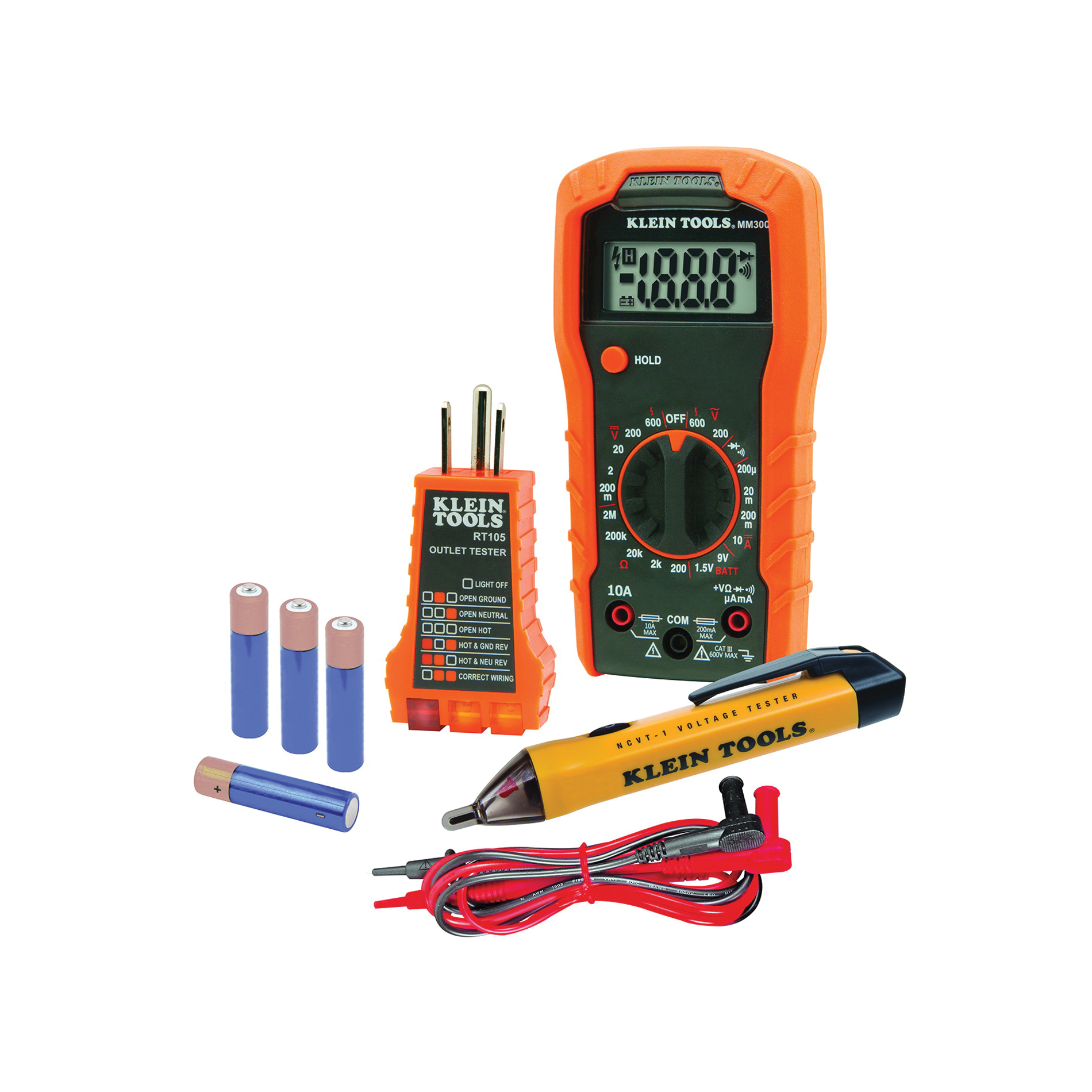 Klein 69149 Electrical Test Kit, 10 A at 600 VAC