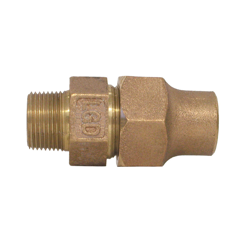LEGEND 313-004NL T-4100 Pipe Coupling, 3/4 in Nominal, Flare x MNPT End Style, Bronze, Import