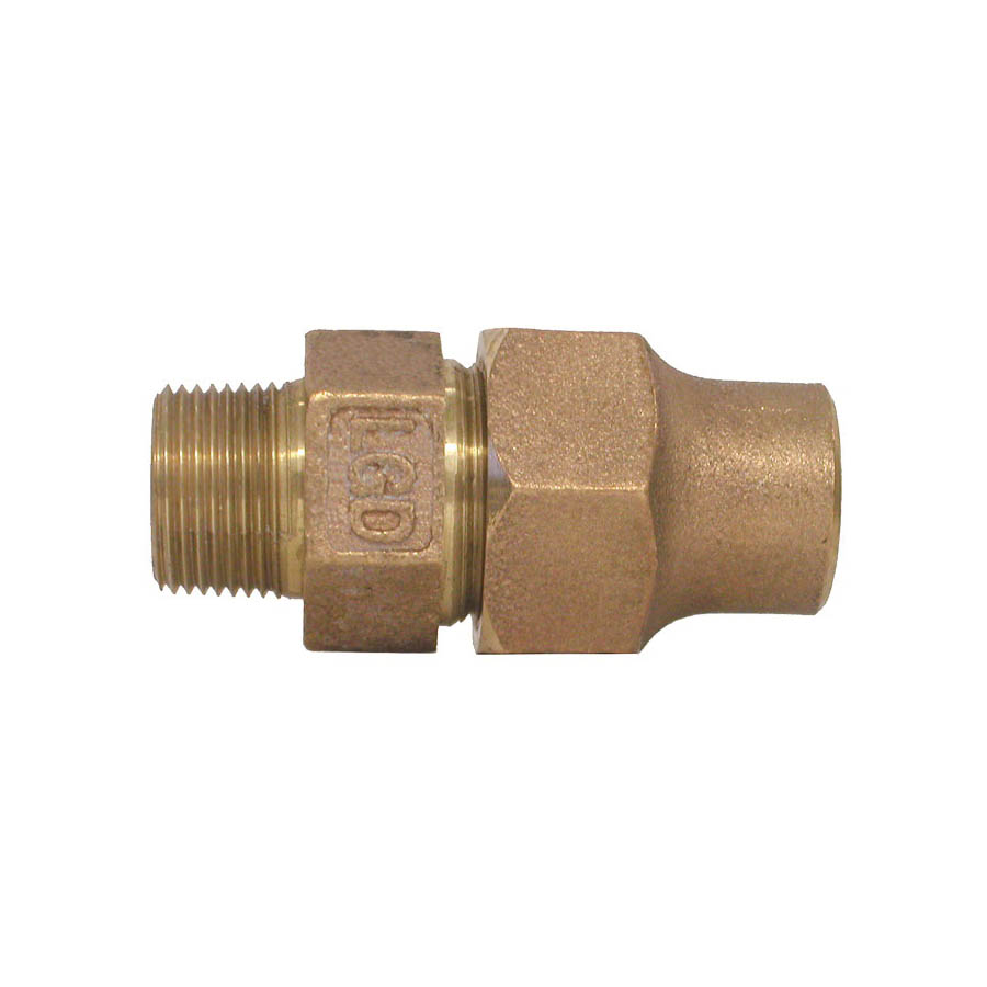 LEGEND 313-005NL T-4100 Pipe Coupling, 1 in Nominal, Flare x MNPT End Style, Bronze, Import