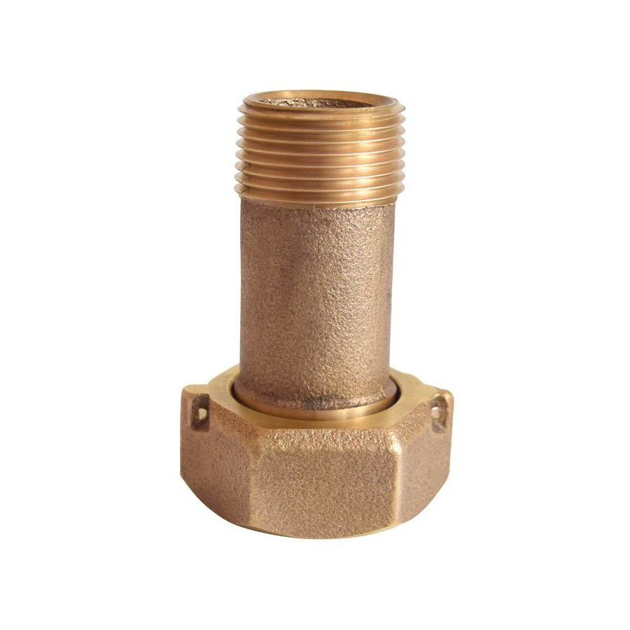 LEGEND 313-133NL T-4215NL Meter Coupling, 1/2 in Nominal, MNPT x AWWA End Style, Bronze, Import