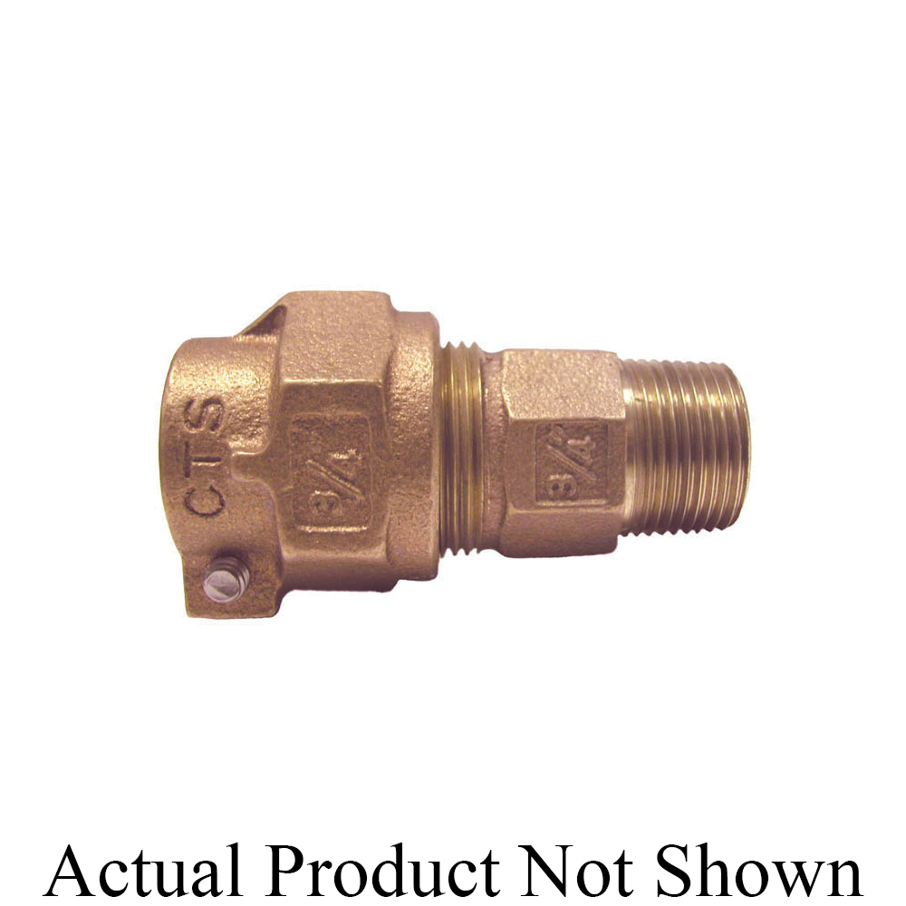 LEGEND 313-208NL T-4300NL Pack Joint Coupling, 2 in Nominal, Pack Joint (CTS) x MNPT End Style, Bronze, Import