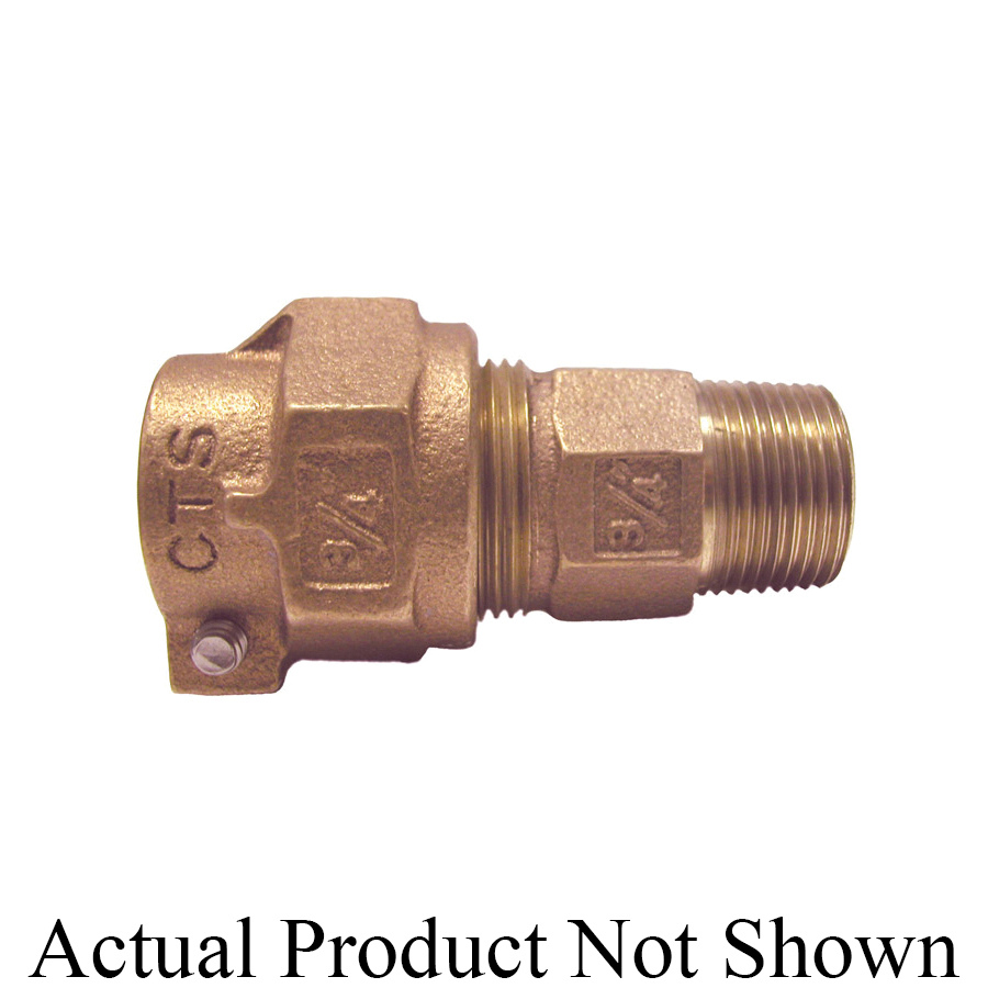 LEGEND 313-205NL T-4300NL Pack Joint Coupling, 1 in Nominal, Pack Joint (CTS) x MNPT End Style, Bronze, Import
