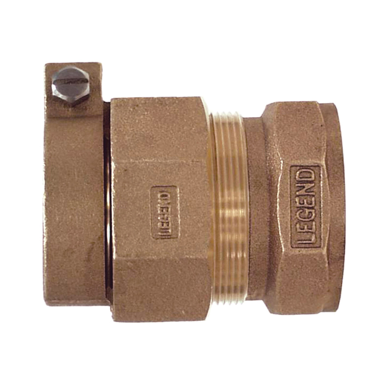 LEGEND 313-275NL T-4305 Pipe Coupling, 1 in Nominal, Pack Joint (CTS) x FNPT End Style, Bronze, Import