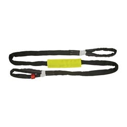 Lift-All TOW-ALL Tuflex TSEN180X20 Tow Strap, 28000 lb Capacity, Eye and Eye Hook, 20 ft L, Polyester