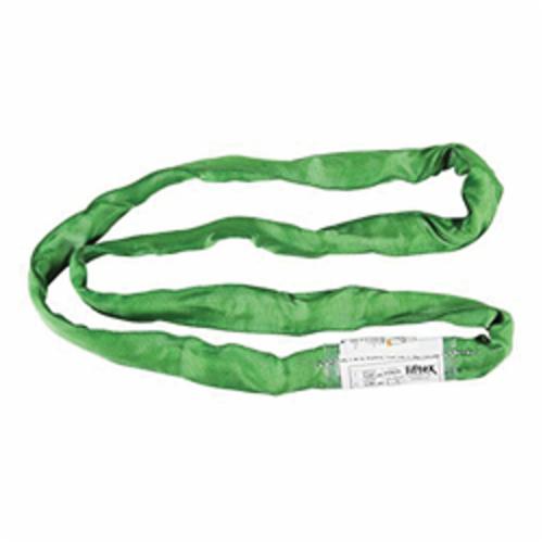 Liftex RoundUp ENR2X6PD Endless Round Sling, 6 ft L, 5300 lb, Green, Polyester