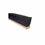 Magnolia Brush 2424 Garage Broom With B-60 Handle, 4 in L Trim, Black Stiff Polypropylene Bristle