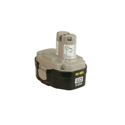 Makita 193159-1 Rechargeable Pod Style Cordless Power Tool Battery, 2.6 Ah NiMh Battery, 18 VDC Charge, For Use With Cordless Tool
