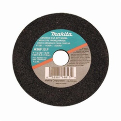 Makita 724104-1-10 Cut-Off Wheel, 4 in Dia x 3/32 in THK, 5/8 in Center Hole, 36 Grit, Silicon Carbide Abrasive