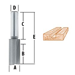 Makita 733003-1A Router Bit, 1/8 in Dia Cutting, 2 in OAL, 7/16 in D Cutting, 1/4 in Dia Shank, Solid Carbide
