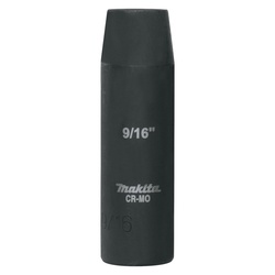 Makita A-96263 Deep Well Impact Socket, 1/2 in Square Drive, 9/16 in, 6 Points