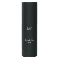 Makita A-96279 Deep Well Impact Socket, 1/2 in Square Drive, 5/8 in, 6 Points