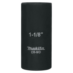 Makita A-96350 Deep Well Impact Socket, 1/2 in Square Drive, 1-1/8 in, 6 Points