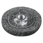 Makita A-98376 Angle Grinder Wire Wheel Brush, 4 in Dia Brush, 3/4 in W Face, 0.014 in Dia Crimped Filament/Wire, 5/8-11 Arbor Hole