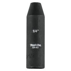 Makita A-99518 Deep Well Impact Socket, 3/8 in Square Drive, 1/4 in, 6 Points