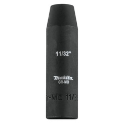 Makita A-99530 Deep Well Impact Socket, 3/8 in Square Drive, 11/32 in, 6 Points